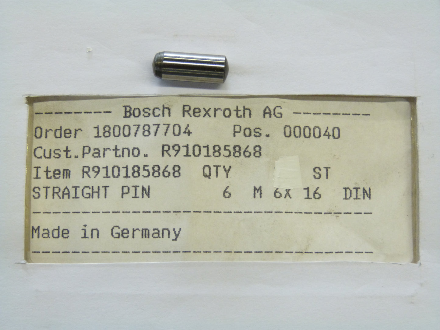 Image 1 of BARREL PIN