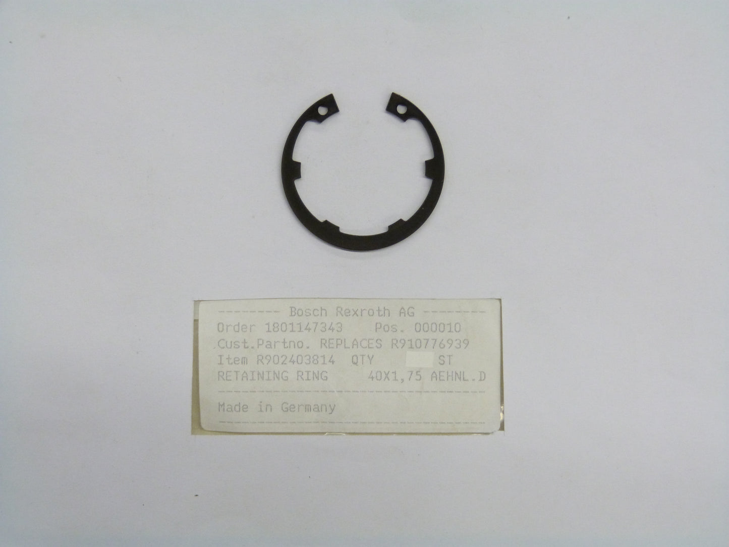 Image 1 of RETAINING RING