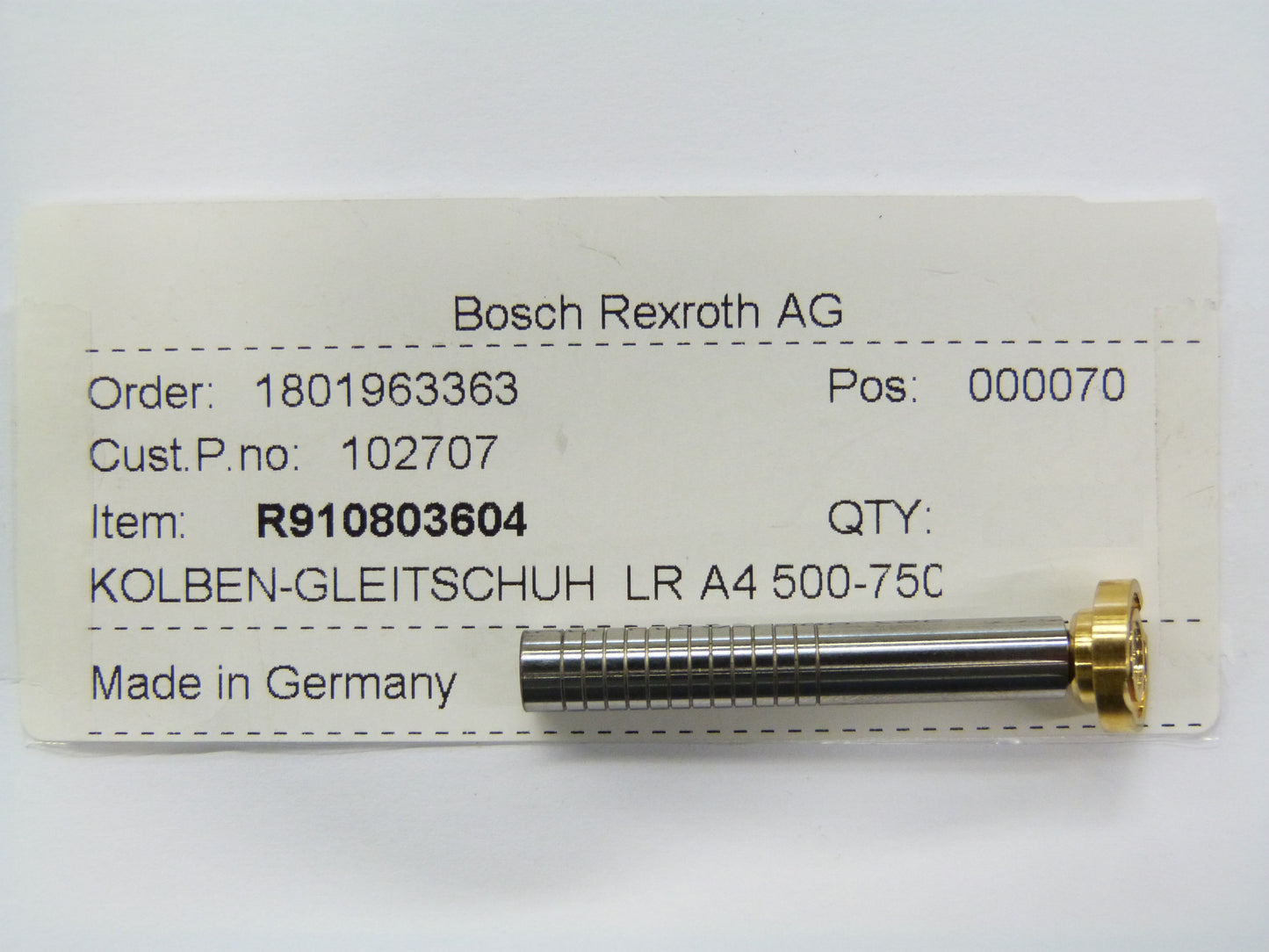Image 1 of PISTON SLIPPER PAD