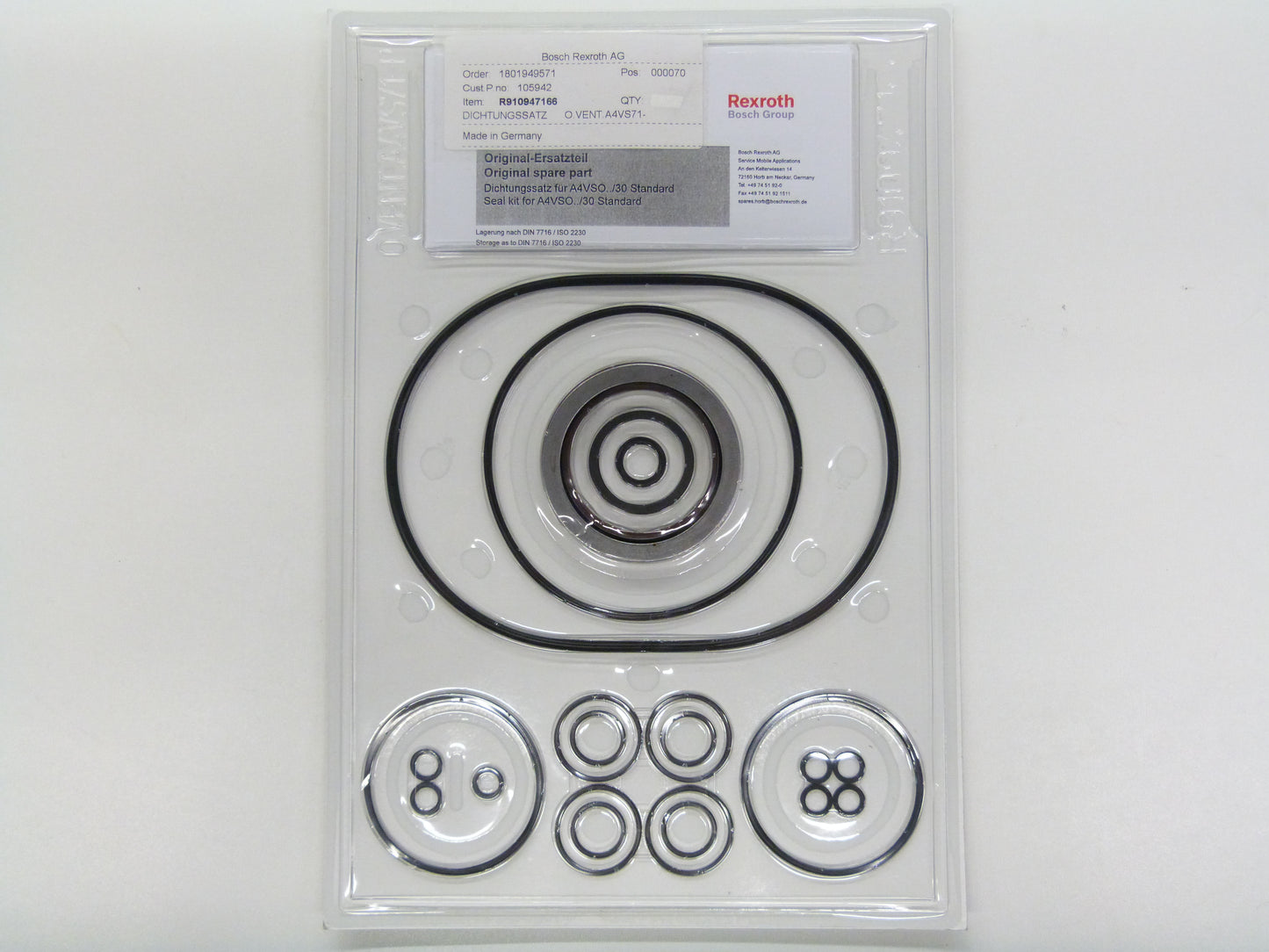 Image 1 of DICHTS. O. VENT. A4VS 71 -P+VERP.