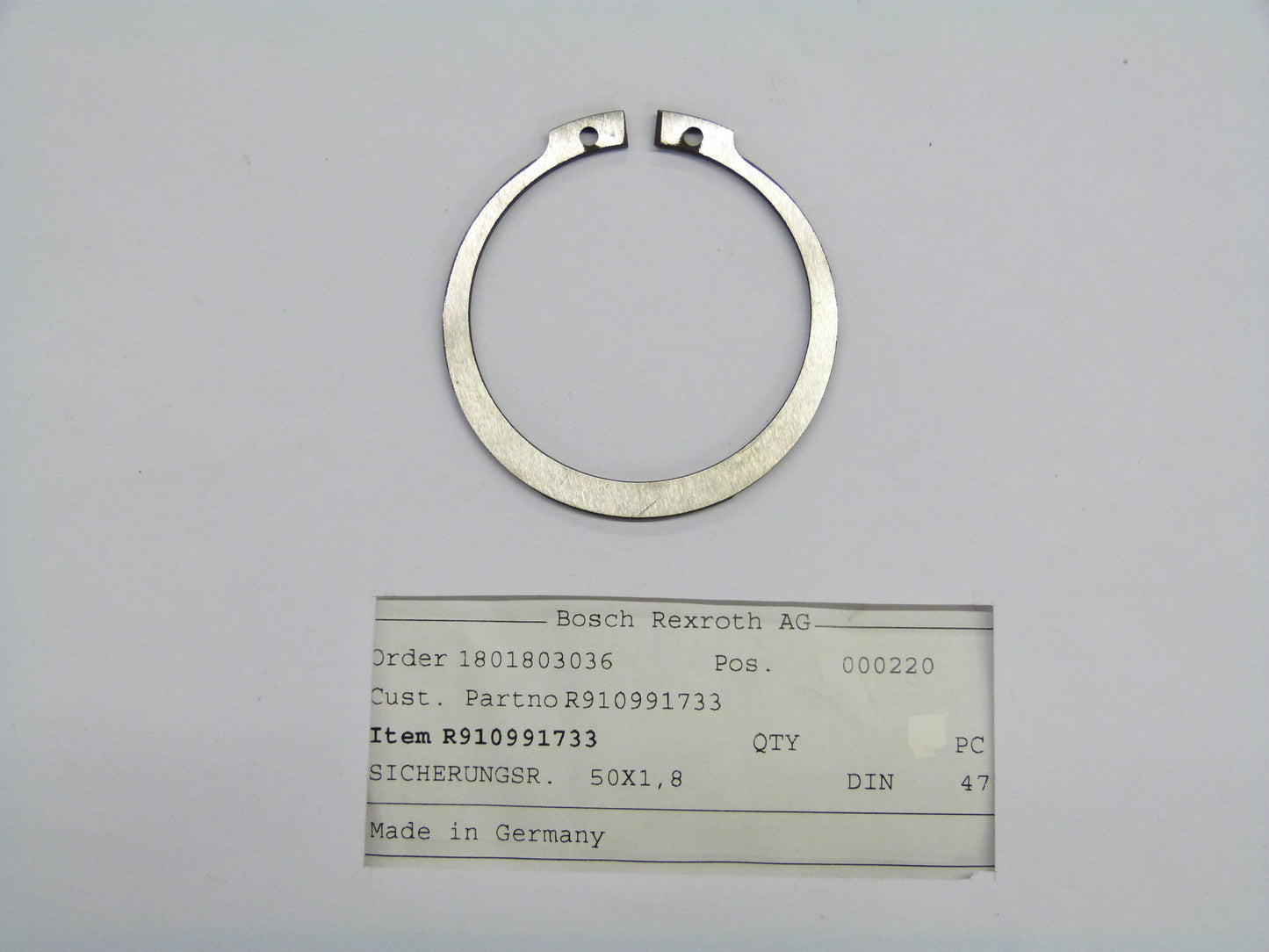 Image 1 of RETAINING RING