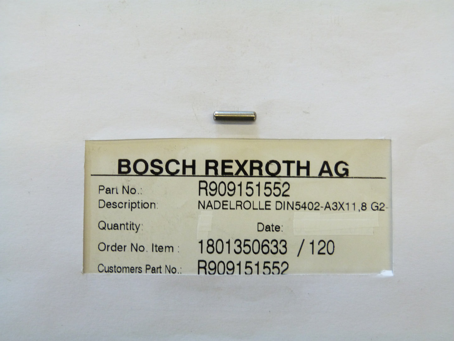 Image 1 of PIN. A4V 125 ZIE NR R909151552