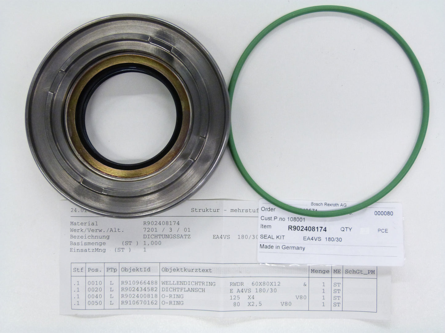 Image 1 of DICHTSATZ EA4VS 180/30 BAF-NBR143826