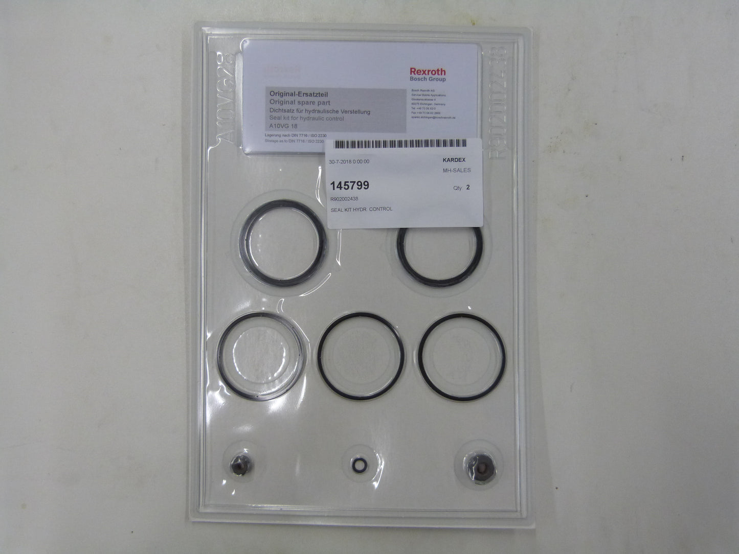 Image 1 of SEAL KIT HYDRAULIC CONTROL