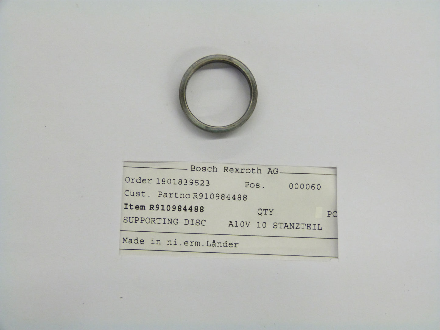 Image 1 of BACK UP PLATE