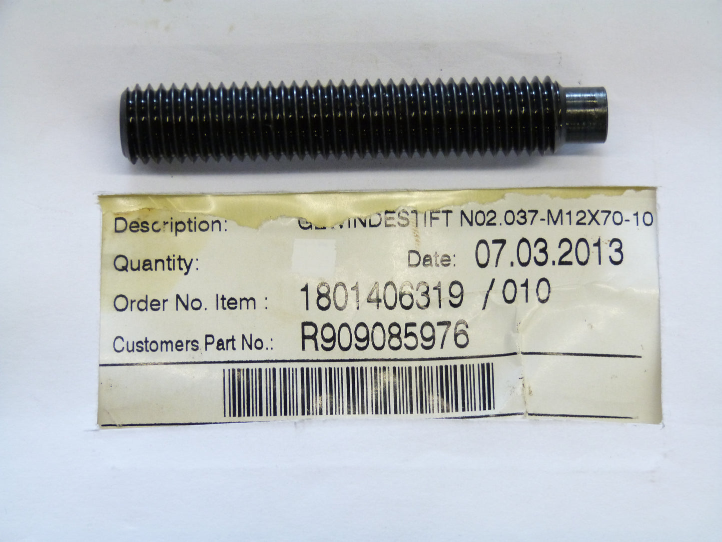 Image 1 of THREADED PIN