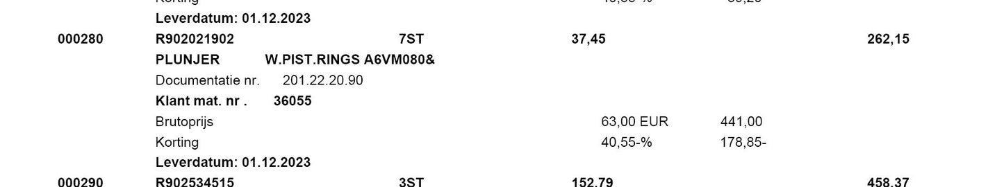 Image 1 of PISTON WITH PISTON RINGS