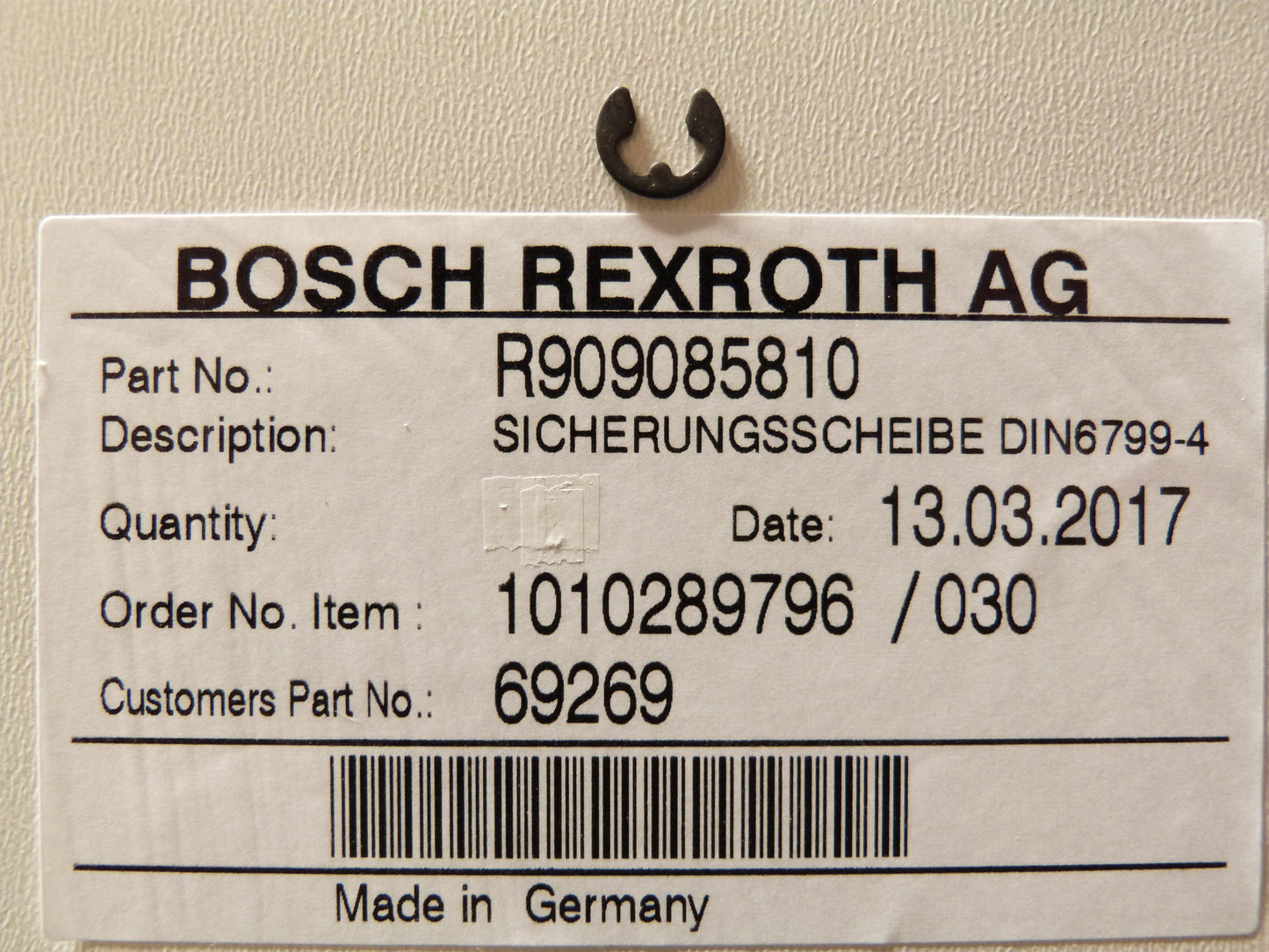 Image 1 of RETAINING DISC