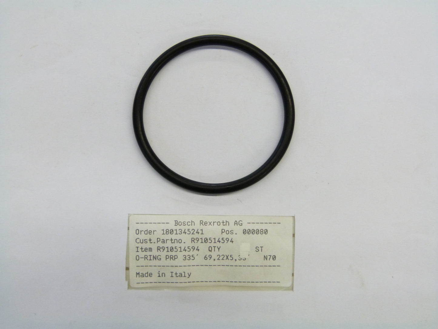 Image 1 of O-RING PRP 335' 69,22X5,33'N70
