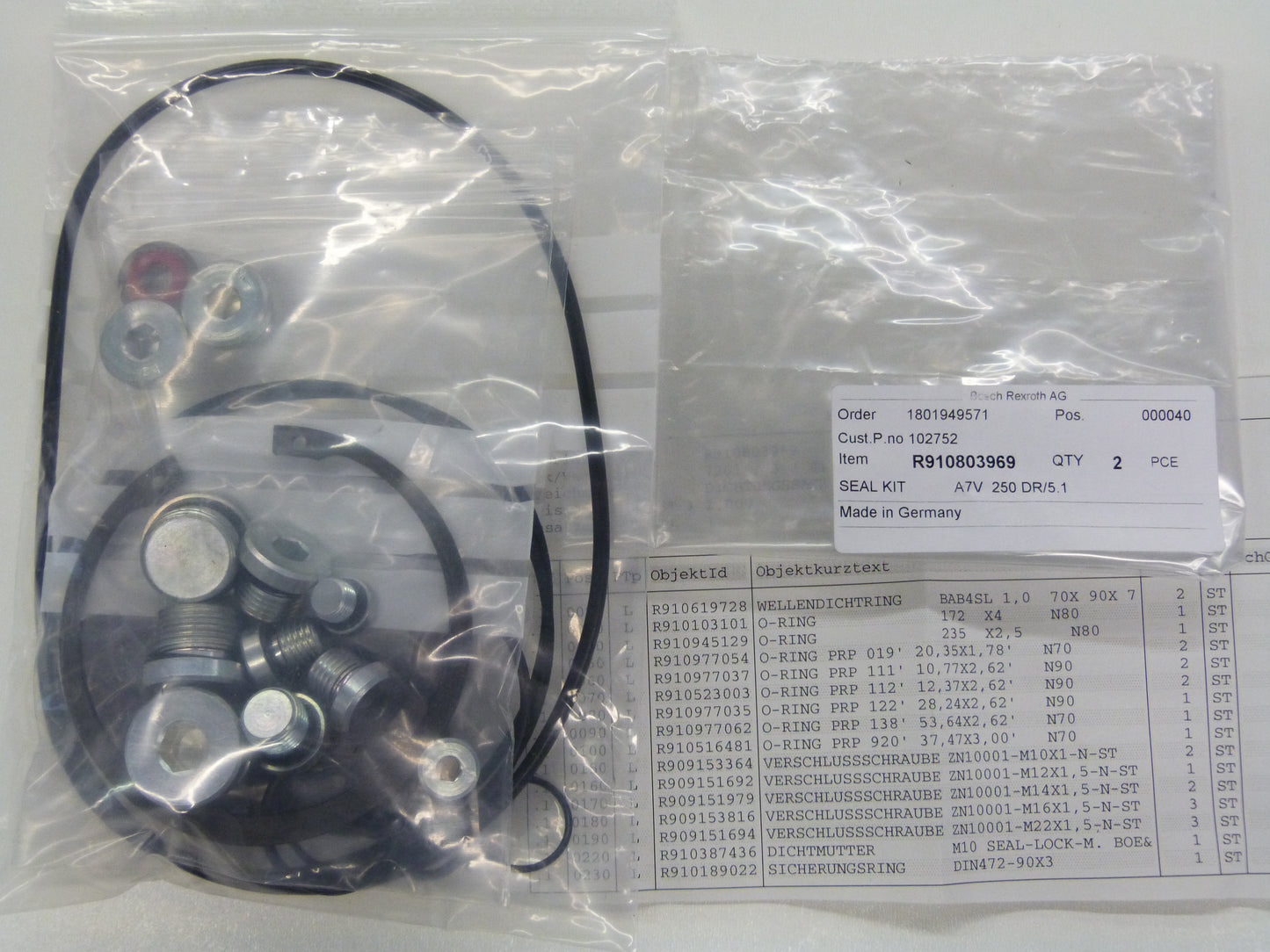 Image 1 of DICHTSATZ A7V  250 DR/5.1