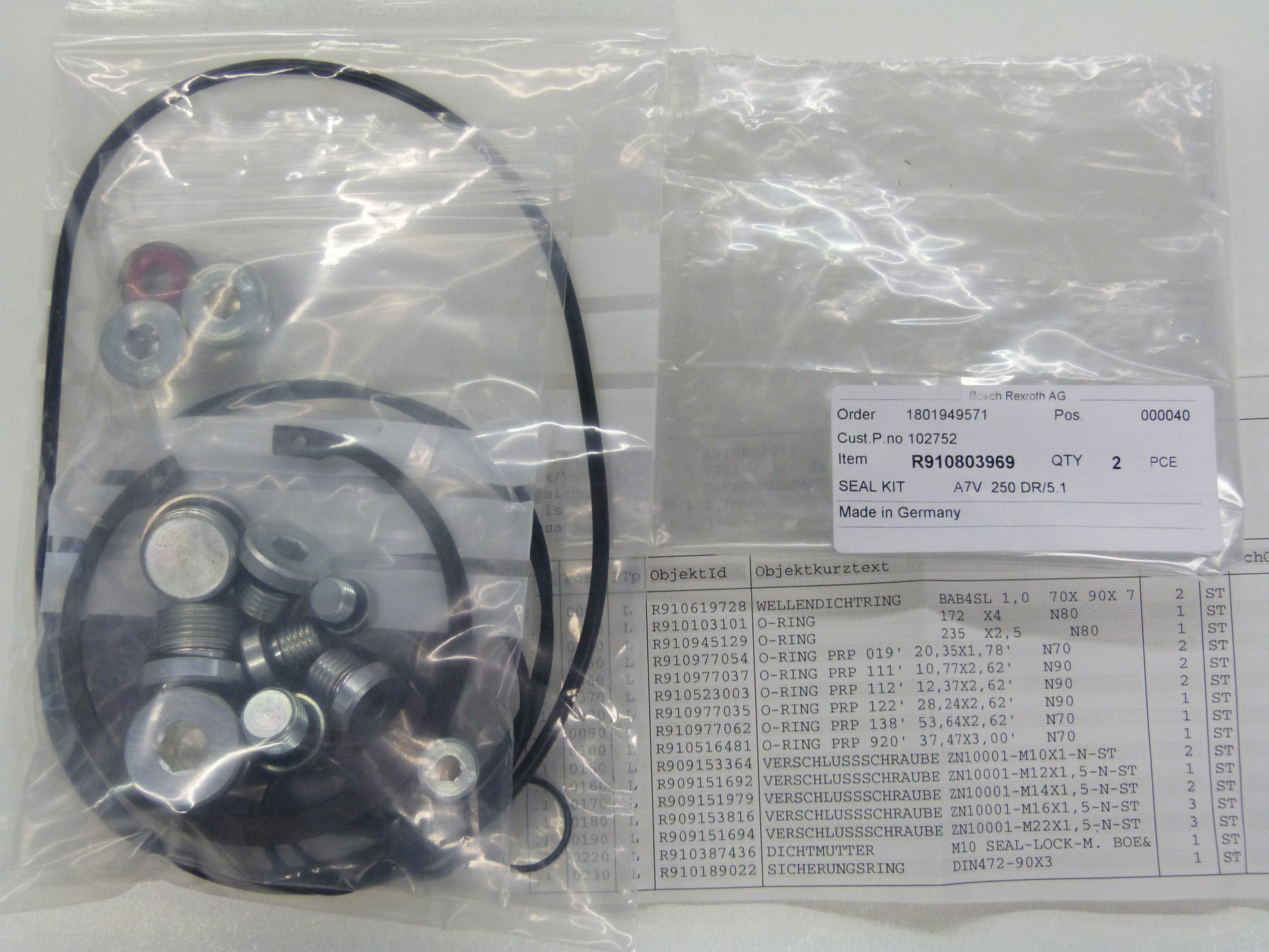 Image 1 of DICHTSATZ A7V  250 DR/5.1