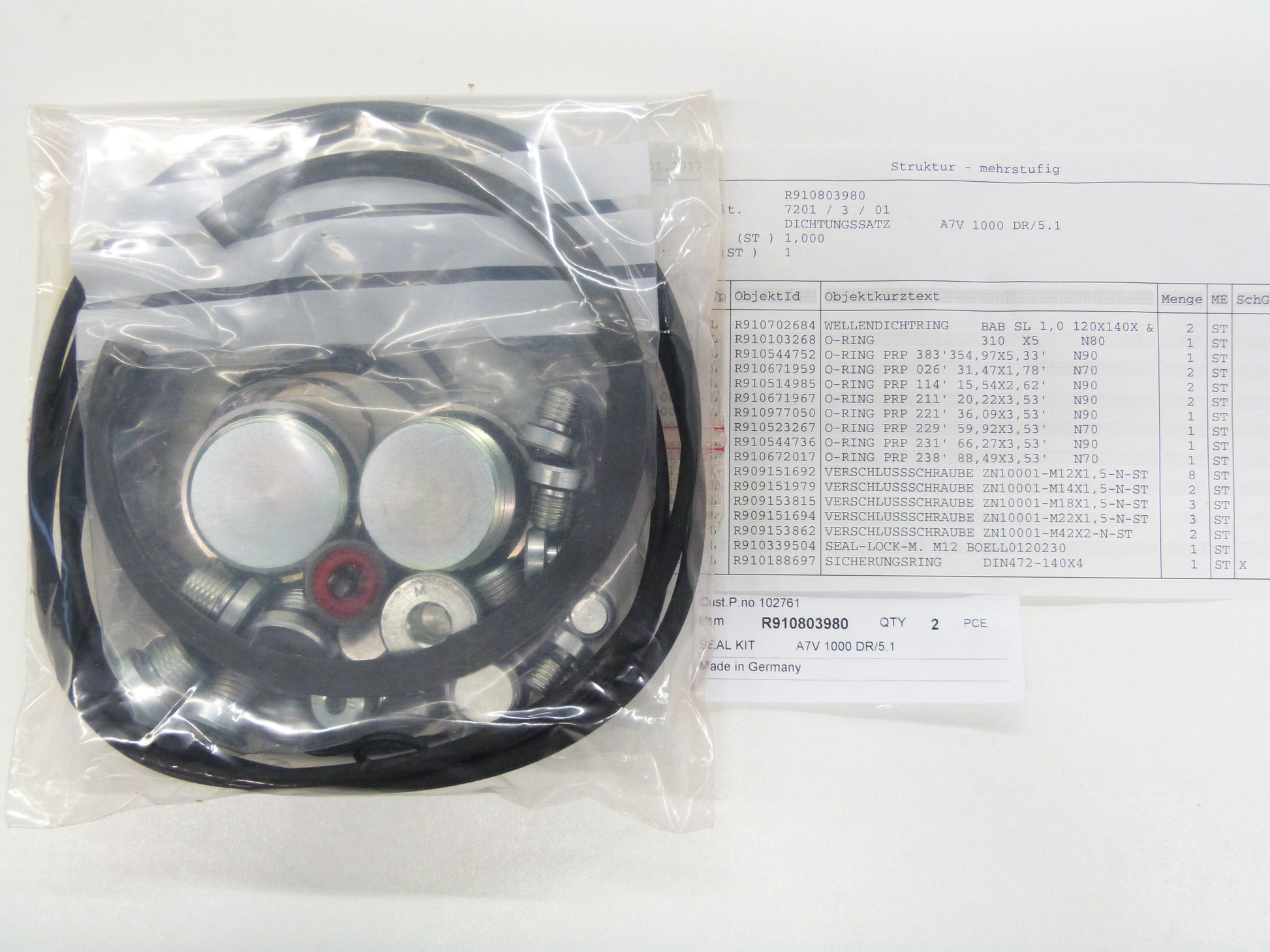 Image 1 of DICHTSATZ A7V 1000 DR/5.1