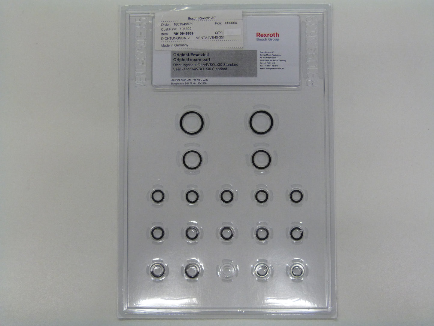 Image 1 of DICHTS. VENT. A4VS  40-355 DFR  -P+VERP.