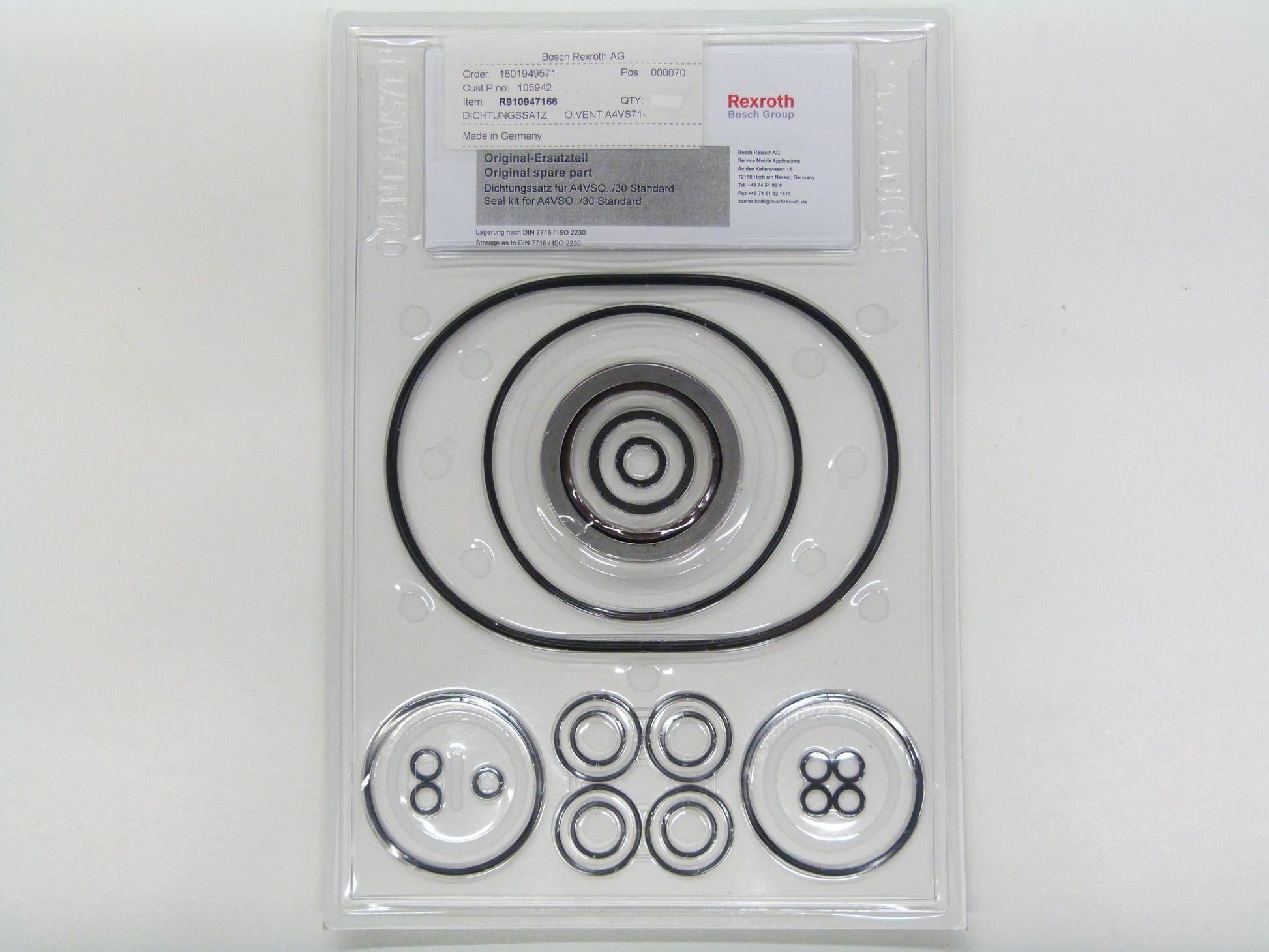 Image 1 of DICHTS. O. VENT. A4VS   71      -P+VERP.