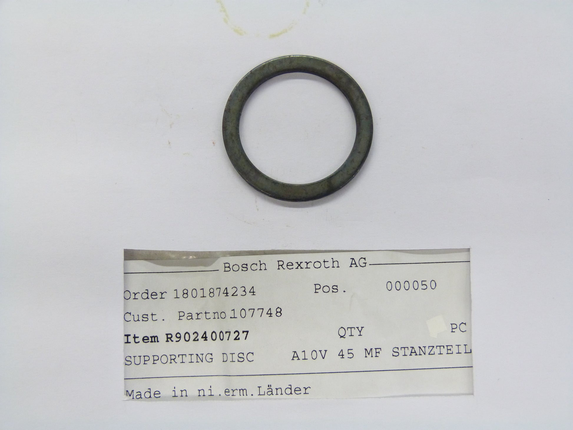 Image 1 of BACK-UP PLATE
