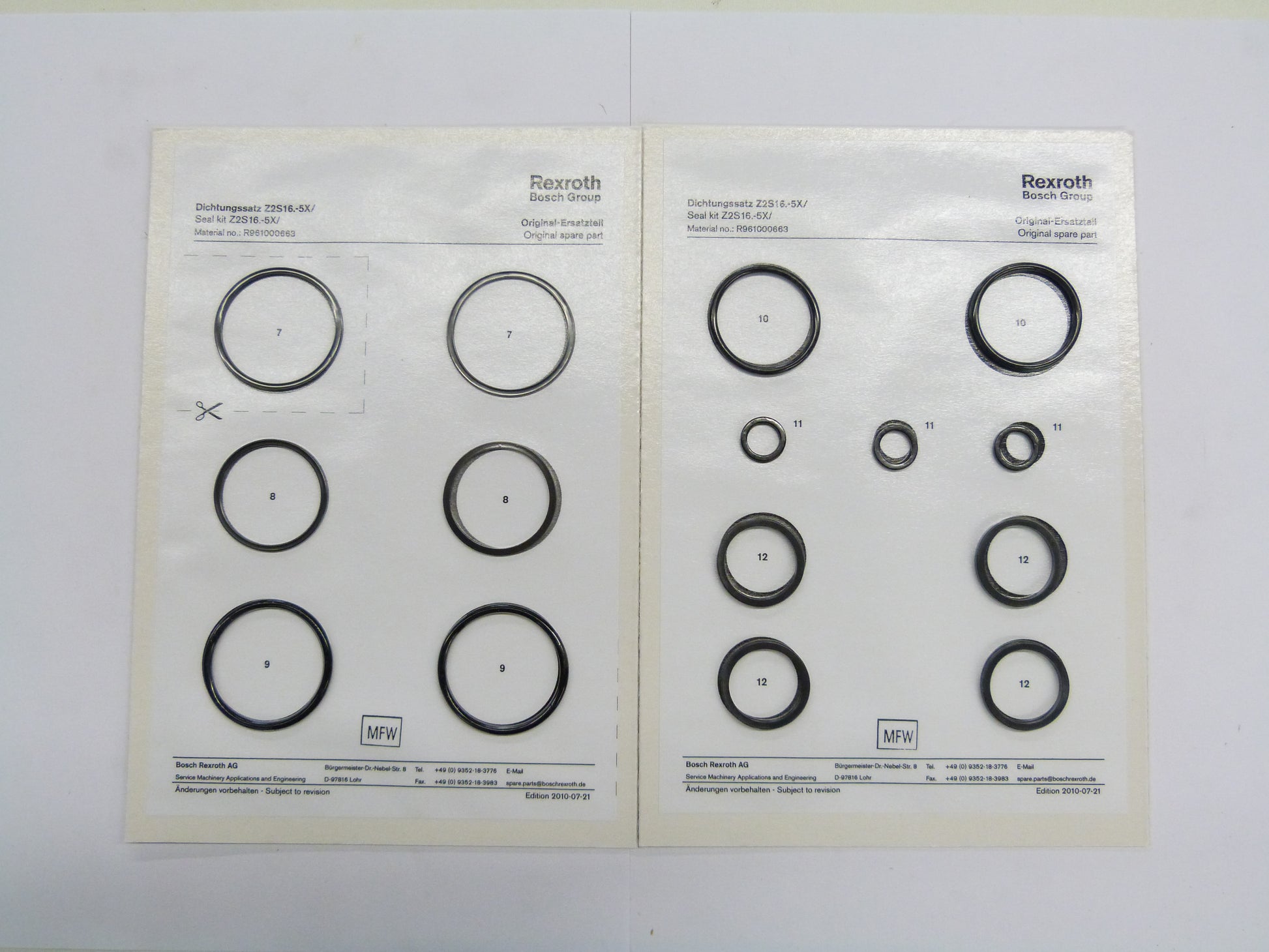 Image 1 of SEAL KIT Z216