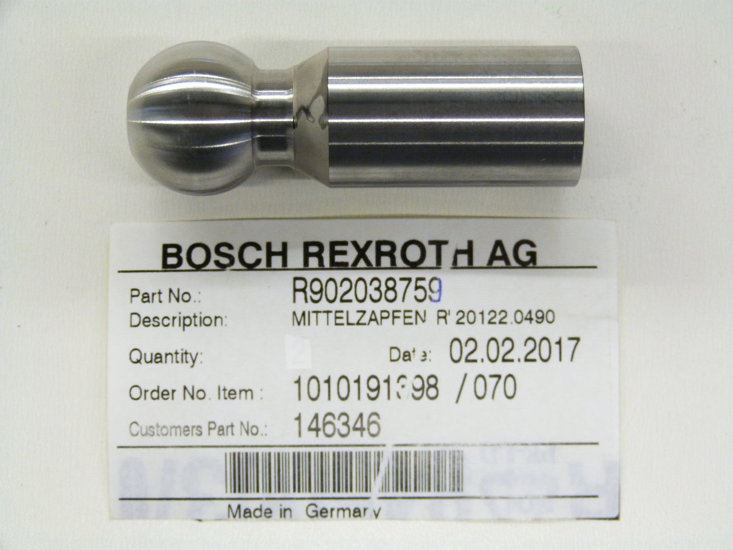 Image 1 of CENTER PIN