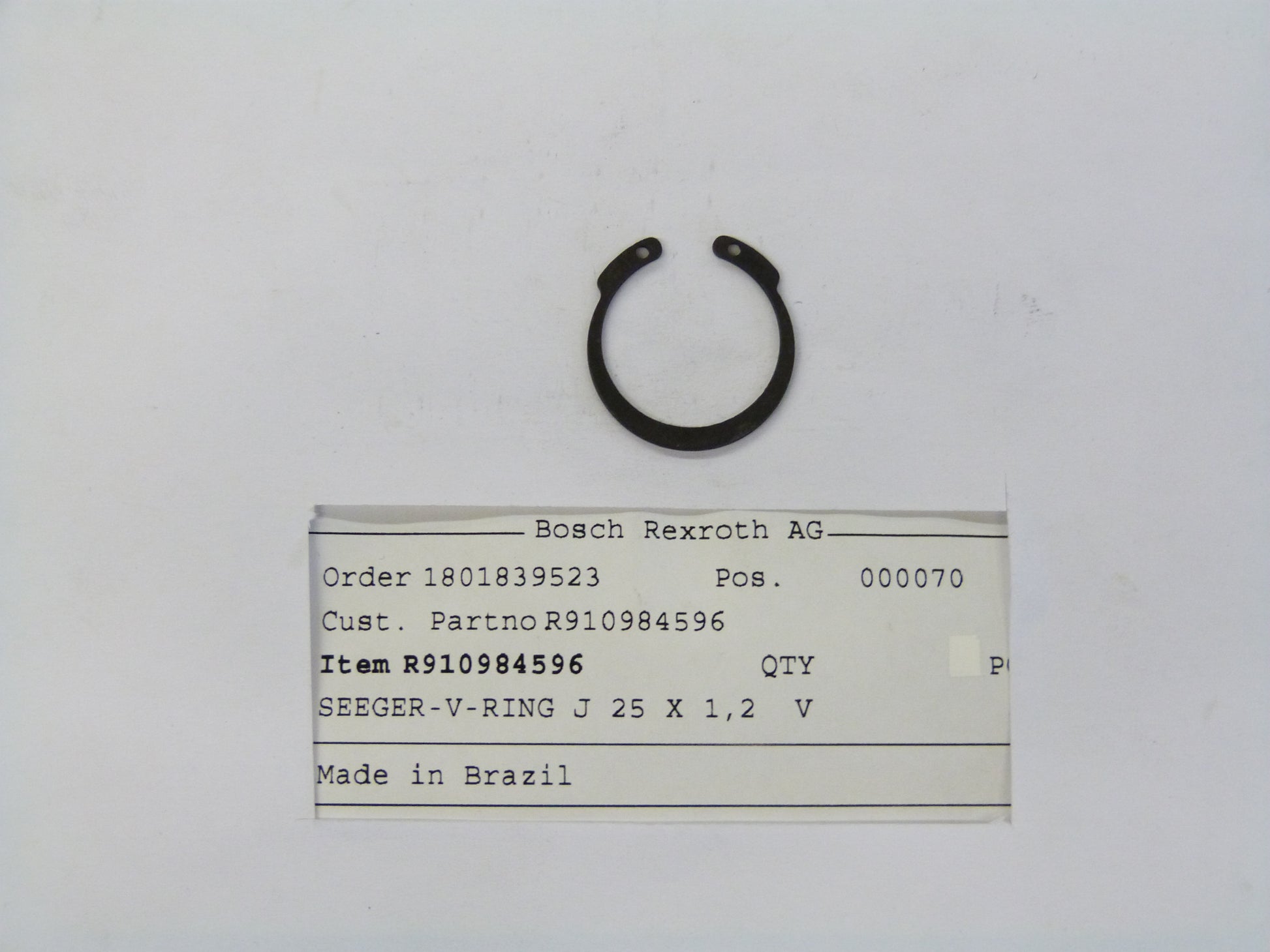 Image 1 of SEEGER-V-RING