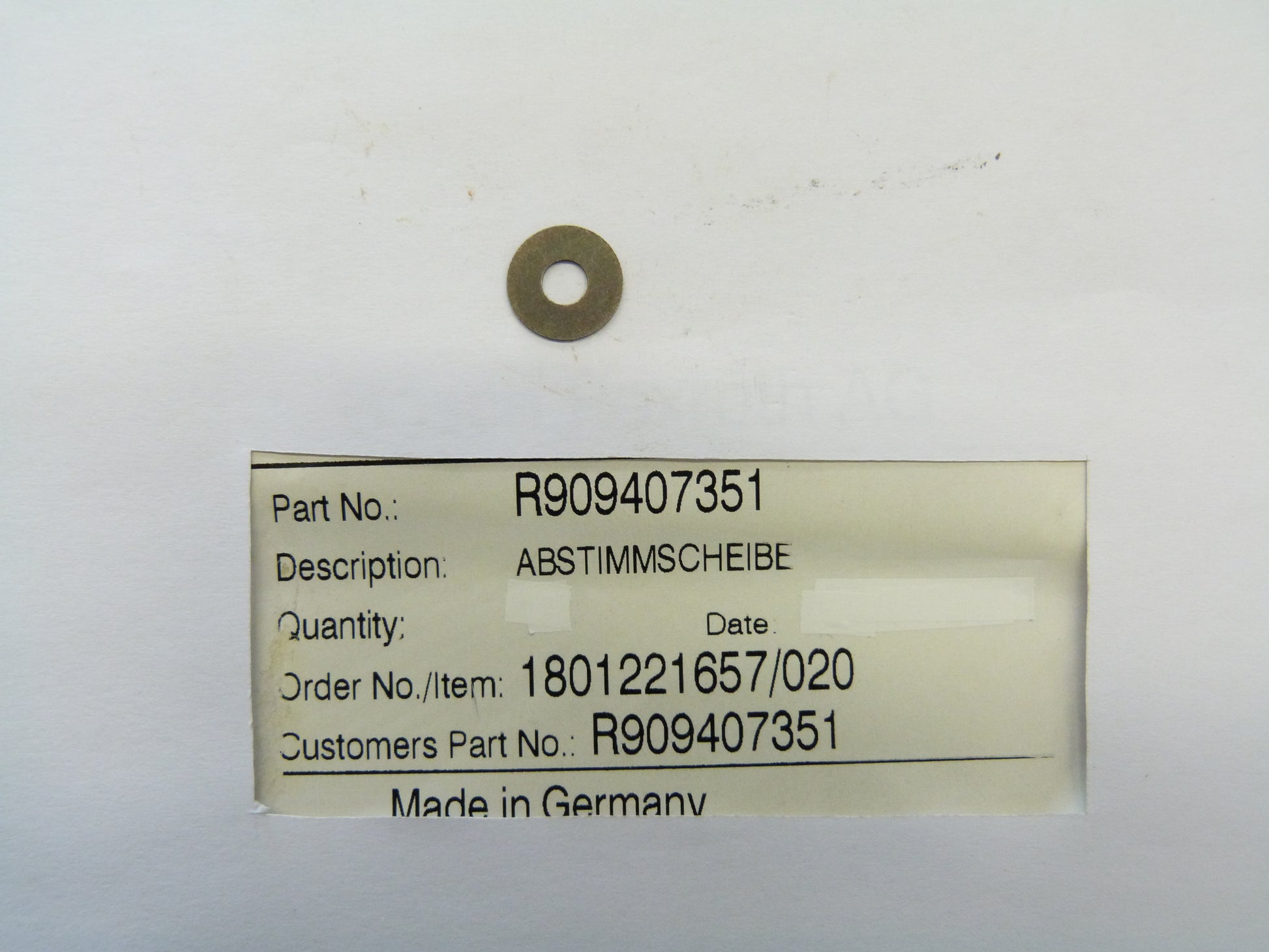 Image 1 of ADJUSTMENT SHIM