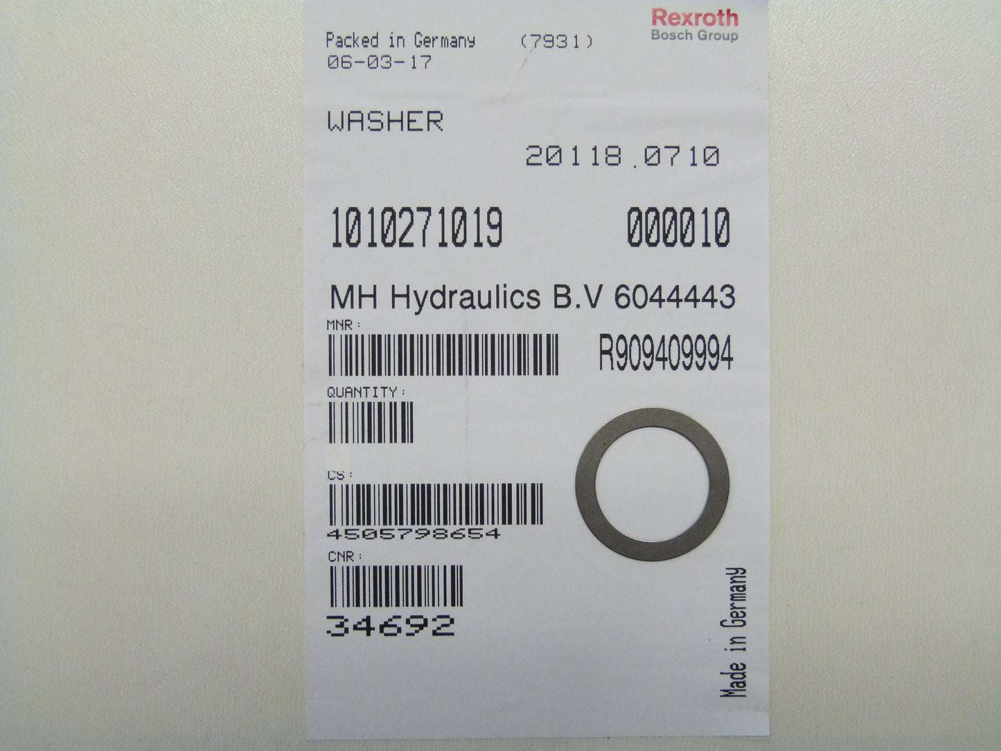 Image 1 of WASHER