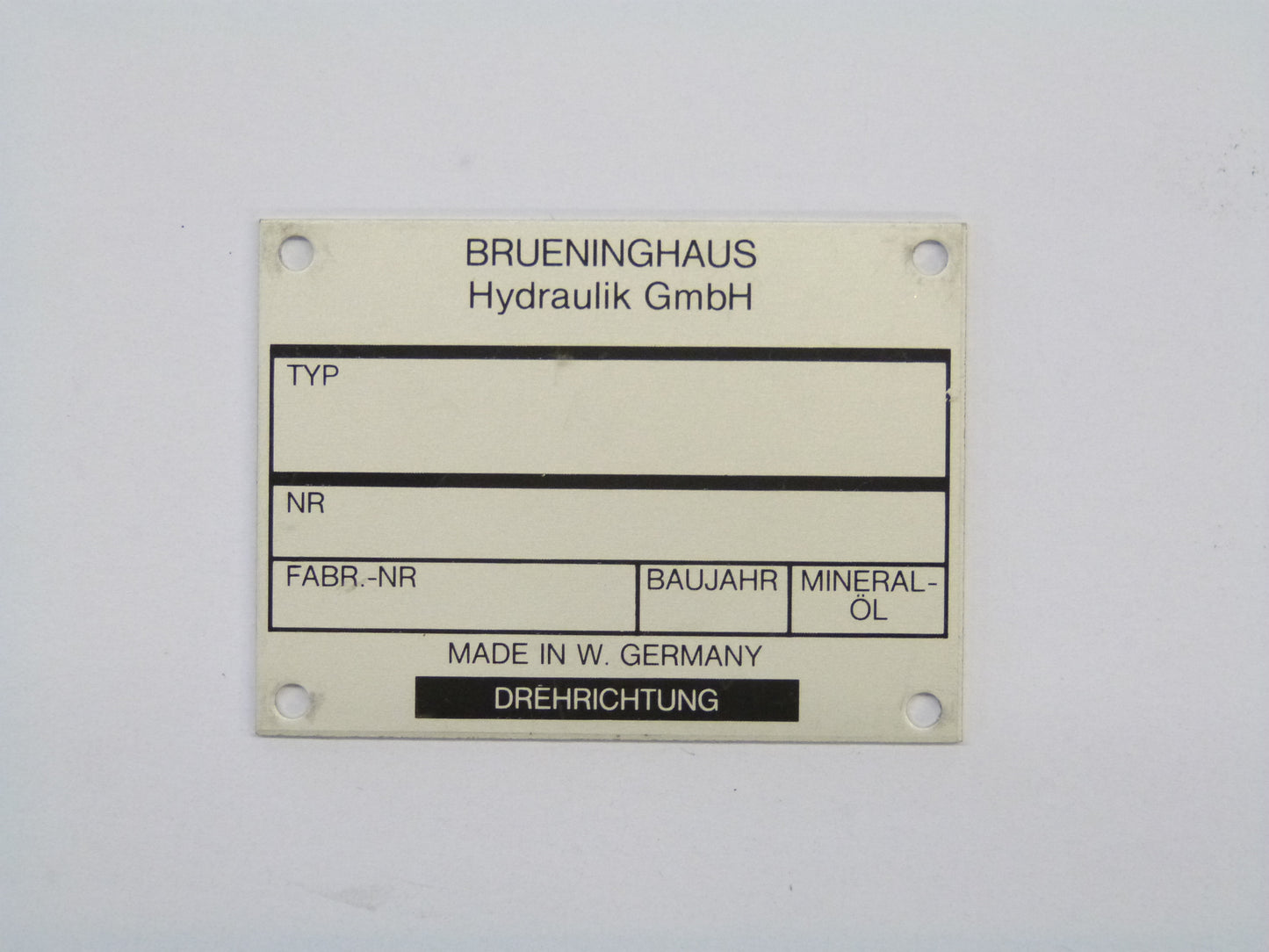 Image 1 of MH-5275 TYPEPLAATJE VAR.TYPES