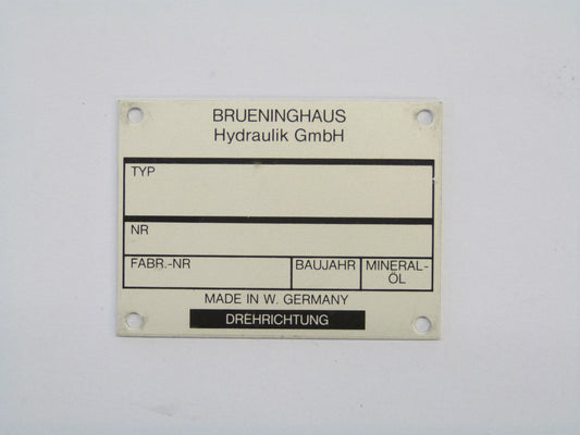 Image 1 of MH-5275 TYPEPLAATJE VAR.TYPES