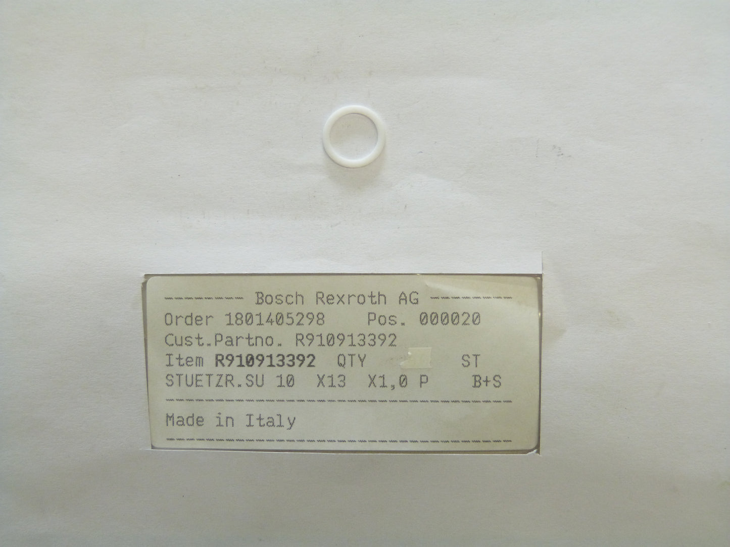 Image 1 of BACK UP RING