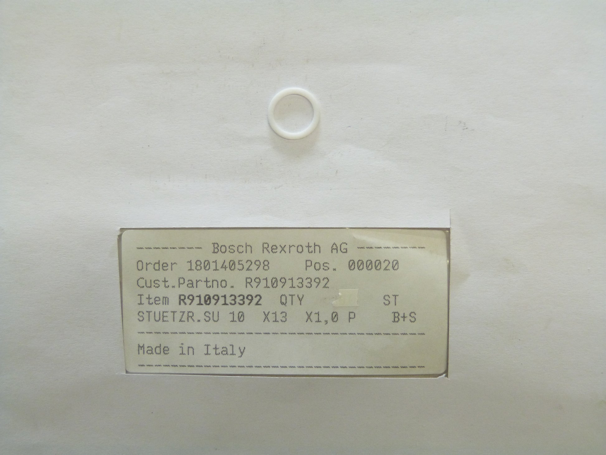 Image 1 of BACK UP RING