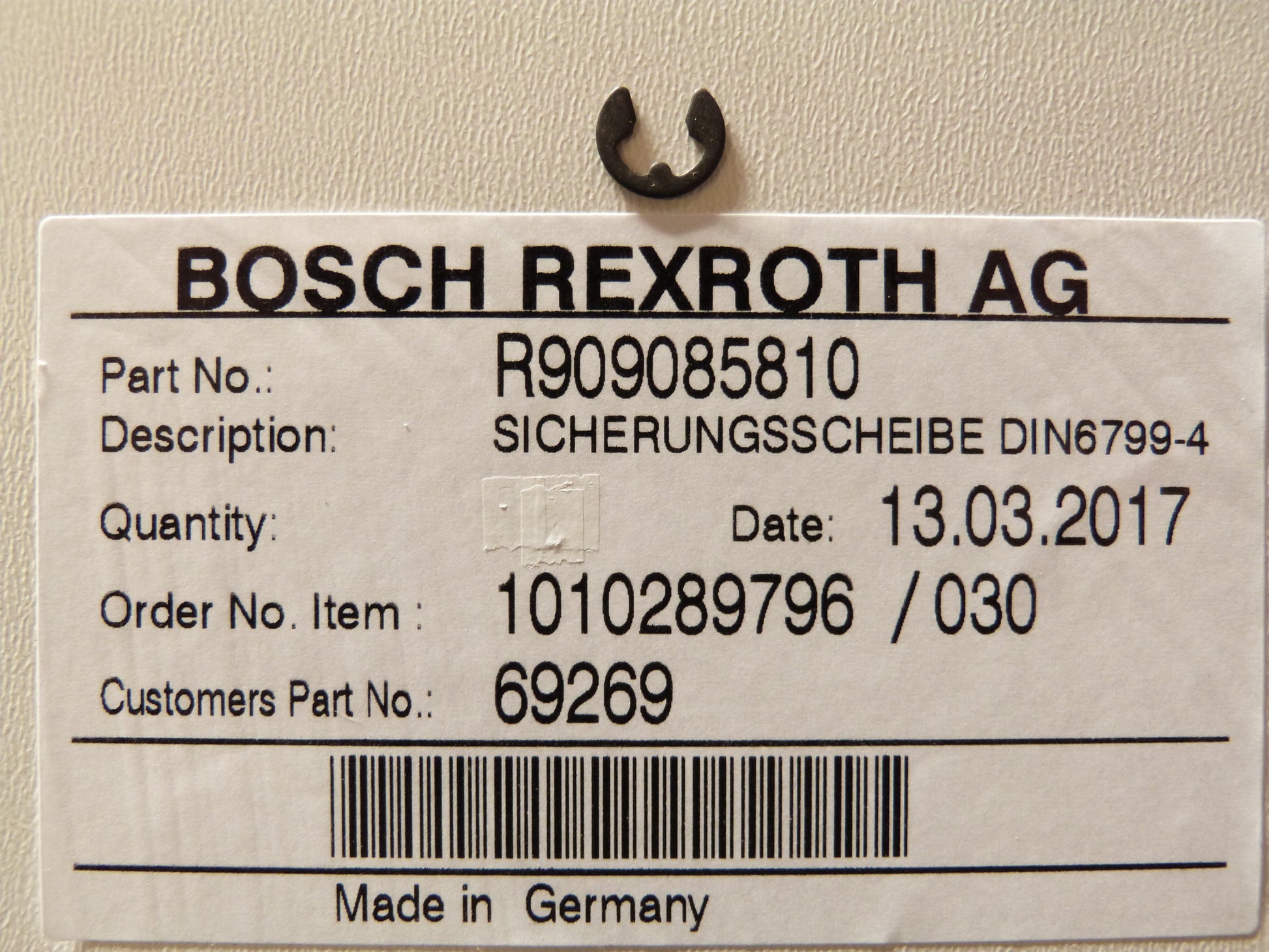 Image 1 of RETAINING DISC