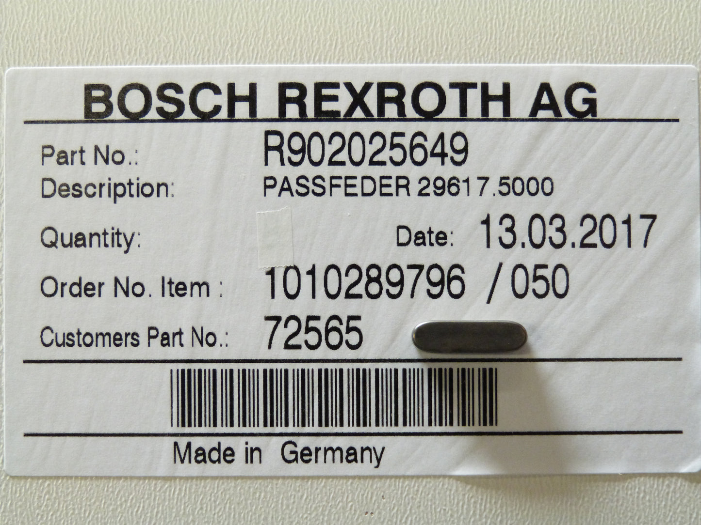 Image 1 of SHAFT KEY