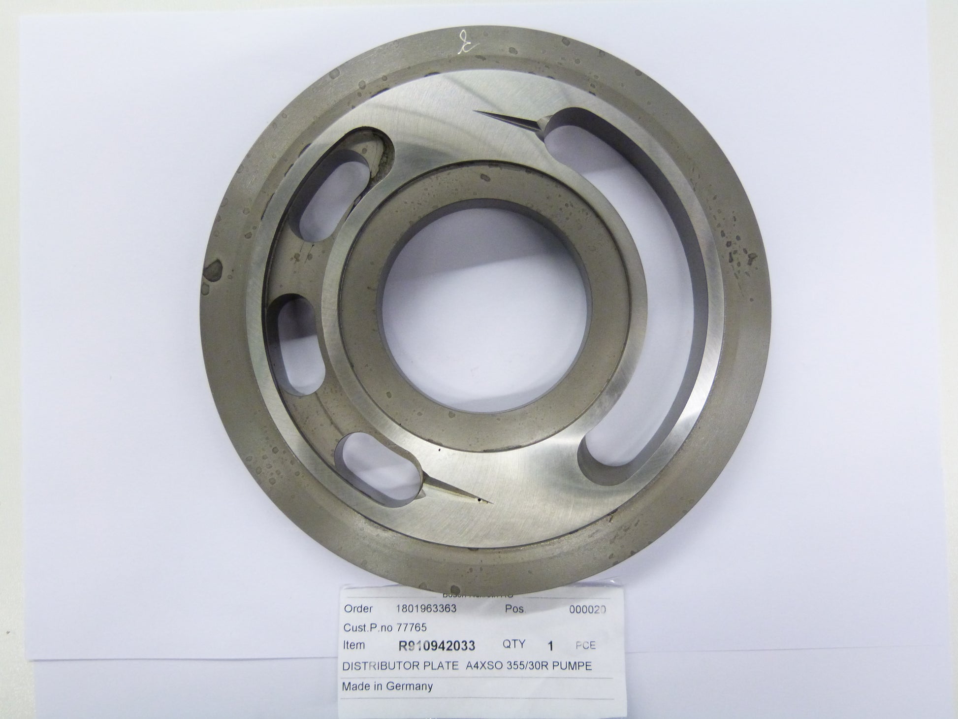 Image 1 of PORTPLATE  A4VSO 355 RH