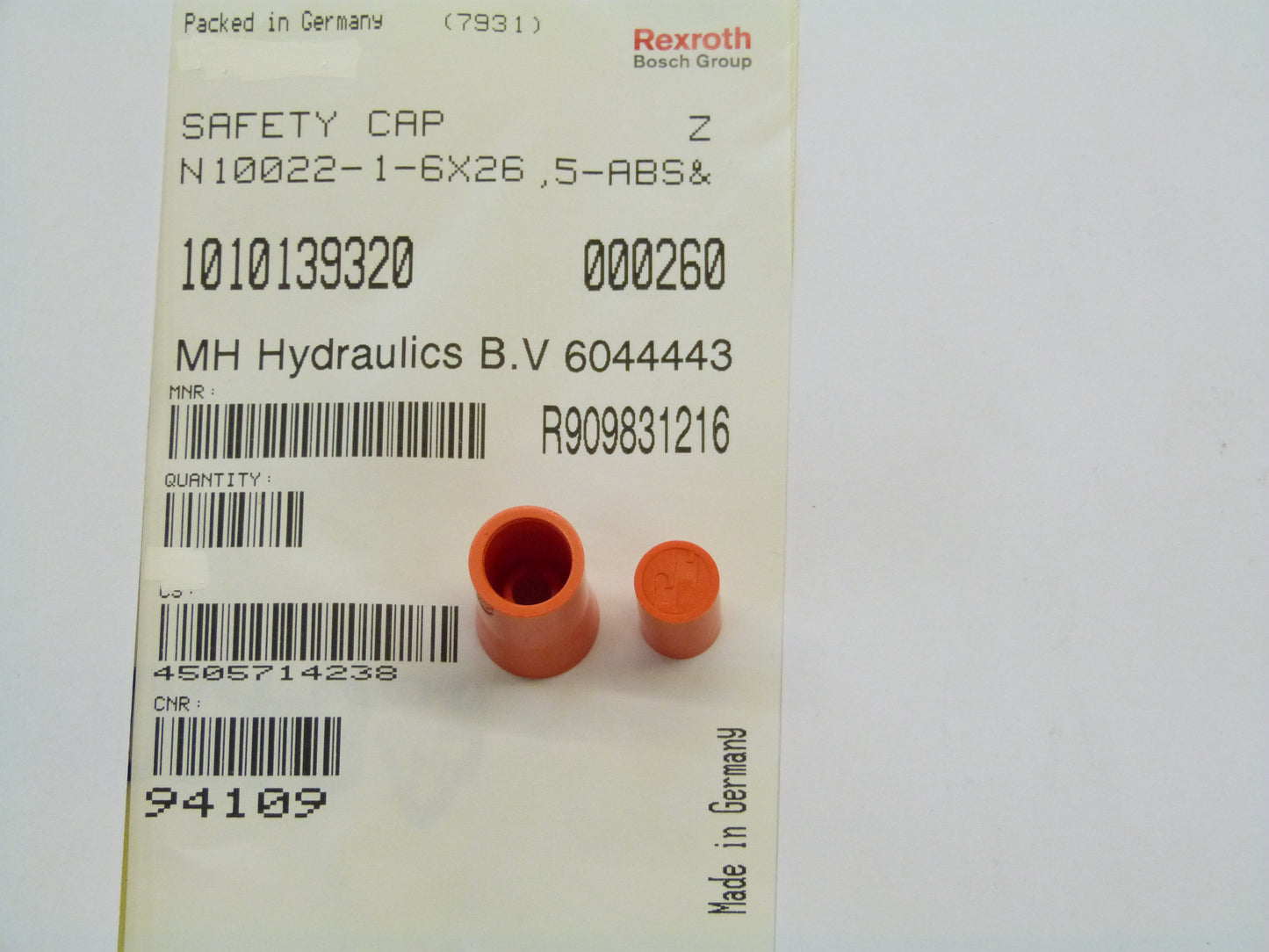 Image 1 of SICHERUNGSKAPPE 6X26,5-ORANGE