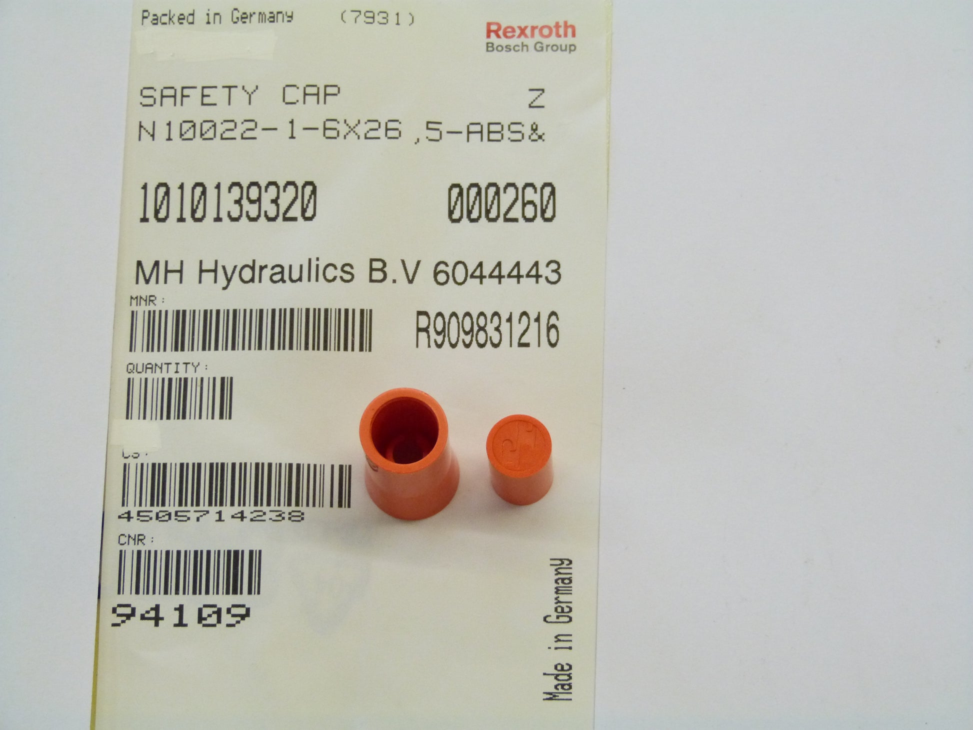 Image 1 of SICHERUNGSKAPPE 6X26,5-ORANGE