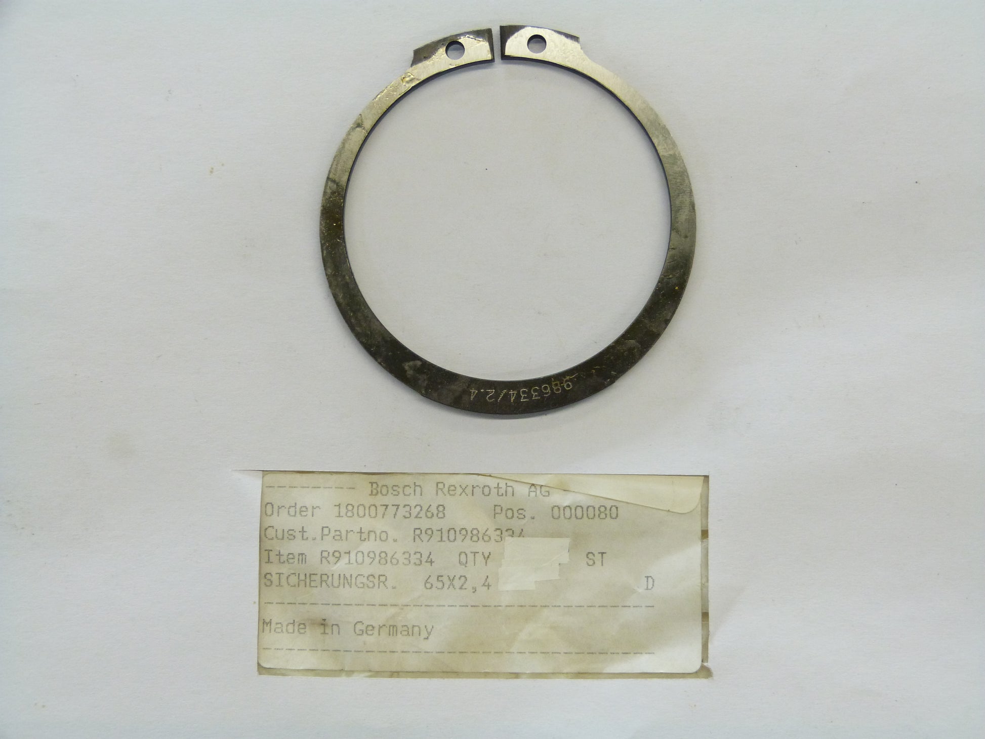 Image 1 of RETAINING RING
