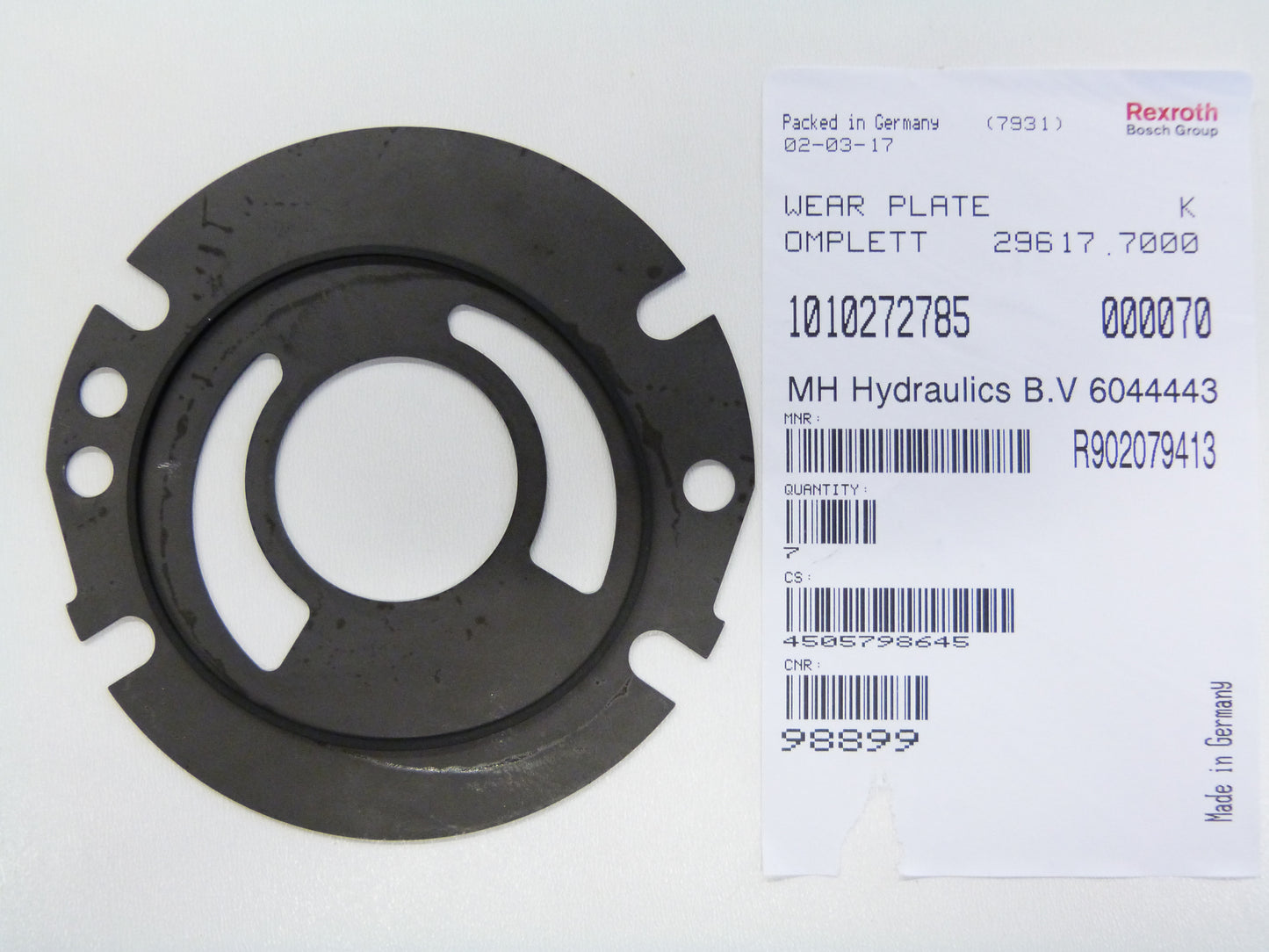 Image 1 of WEAR PLATE COMPLETE