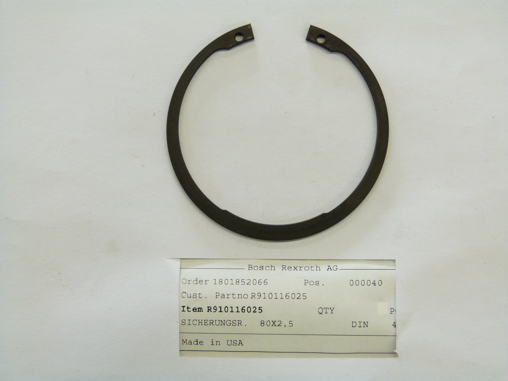 Image 1 of RETAINING RING